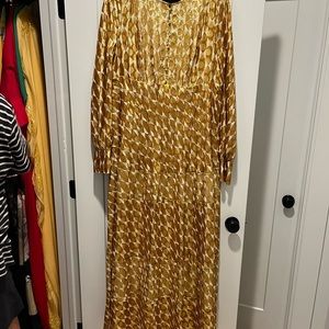 Gold Tory Burch maxi dress